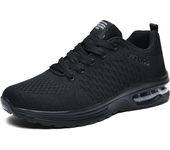 Zapatos deportivos para hombre, talla grande, cómodos, a la moda, con cordones, informales, antideslizantes, resistentes al desgaste, zapatillas de correr de malla para exteriores para hombre