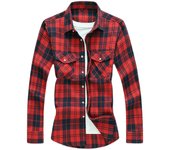 Casual Plaid Shirts Men New Autumn Men's Casual Long Sleeve Classic Checkered Shirts Fashion Chemise Homme Men Dress Shirts 7XL