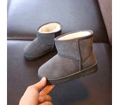 Niñas Bebé Botas Cortas Niños Medianos De Lana Antideslizante Niños Botas De Nieve