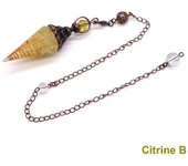 Crystal Healing Stone Quartz Pendulums Spiritual Hexagonal Pointed Resin Witchcraft Supplies Balancing Accessories Divination