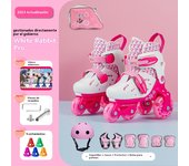 Los Patines Infantiles Glitter Se Ajustan A La Talla Y Están Disponibles En Varios Colores.