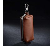 New Genuine Leather Keychain Men Women Holder Organizer Pouch Cow Split Car Long Bag Housekeeper Key Case Wallet