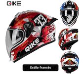 Casco moto integral hombre mujer aire libre trail Deportes Protector