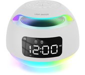 Reloj despertador digital con radio estudiante dormitorio multifunción Altavoz Bluetooth