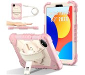 For Xiaomi SE 8.7in Fundas Redmi pad pro 12.1in Armor Tablet Case Rotation Handle Stand Shockproof Red Cover Coque