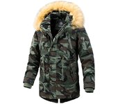 Fleece Thickening Man Winter Parkas New Leisure Keep Warm Removable Hat Cotton Clothes Outdoors Camouflage Windproof Coats Man