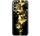 For Samsung M13 4G Case 6.6" SM-M135F Flowers Rose Transparent Phone Case Back Cover Soft Cover For Samsung Galaxy M13 M 13 Capa