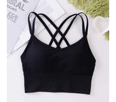 Breathable Sports Anti-sweat Fiess Seamless Yoga Shockproof Crop Women Push up Sport Bra Gym Workout Top