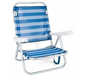 Silla Playa Plegable 4 Posiciones Ariel 108x60x78 Cm para Exterior