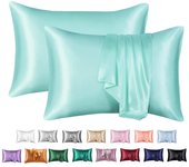 Nordic Silk Pillowcase White Black Grey Blue Bed Decorative Pillow Covers Comfortable Home Bedding Cases
