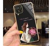 For Samsung Galaxy A22 5G Case SM-A226B  Plating Square Soft Silicon Cover For Samsung A22 4G A225F Phone Case For Women Fashion