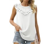 Women's Shirt and Blouse Solid Color Summer Female Tops M Cute Elegant Korean Style Aesthetic Social Sale Of Clothing Sales Tall