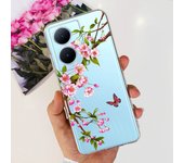 For Huawei Nova 11i Case Cute Luxury Back Cover Soft Silicone Phone Case For Huawei Nova11i 6.8" Fundas Transparent Flower Para