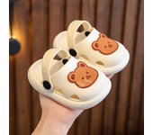 Zapatillas de los niños de verano nuevo oso lindo bebé niña zapatos niños suela suave antideslizante casa baño fresco zapatillas