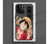Anime One Pieces Luffy Phone Case For iPhone 15 14 13 12 11 Pro Max mini XS XR X 8 7 6 Plus SE Frosted Translucent Cover