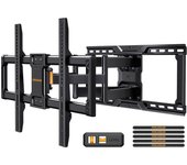 Pared de Movimiento Completo para televisores de 42 a 90 Pulgadas, Soporte Universal TV con Largo Brazo 55.2cm, Soporte de Pared para TV soporta hasta 68kg máx. VESA 600x400 mm