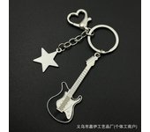 Guitar keychain creative gift Y2K Spice Girl love buckle wish hot-selling star pendant
