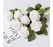 3/5/10/20pcs wers wer Branch Artificial Red Roses Realistic  Rose for Wedding Home r