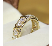 Women's Luxury 925 Sterling Silver High Carbon Diamond Rings Wedding Engagement Bands Cocktail Party Fine Jewelry Lady Gift