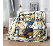 Funny P-Popeye Cartoon Anime Throws Blanket Cute Picnic Super Soft kawai Blanket for Travel Couch Sofa Bed Blanket Birthday Gift