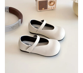 2025 Spring Autumn New Children Leather Shoes for Girls Fashion Korean Style Soft Bottom Non-slip Princess Versatile Simple Shoe