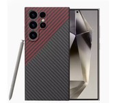 ACC-Real Carbon Fiber For Samsung Galaxy S24 Ultra Carbon fiber Case Aramid fiber Anti-fall busines Galaxy S24 Case
