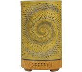 100ml electric humidifier essential oil aromatherapy diffuser golden paint rotating dot graphic office bedroom 7-color lamp