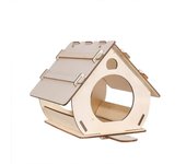 Garden Decoration Wooden Bird Feeder Durable Minimalist Bird Nest Cartoon DIY Bird House Tree