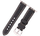 Genuine Leather Strap For Apple Watch Band 44mm 42mm 40mm 38mm Se Series 6 5 4 3 2 1 Women Men Breathable Cowhide Blet Watchband
