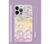 For IPhone 16 Pro Max Plus 15 14 13 12 11 Pro Max Plus Colorful Oil Painting Flowers Soft Phone Casing