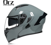 Casco Modular para motocicleta, protector de cara completa, doble viseras, aprobado por DOT, ORZ-991