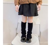 Kawaii Japanese Style Children's Leg Warmers Harajuku Balletcore Knitted Leg Cover Woolen Foot Cover Leg Socks Girls