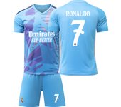 2425 Real Madrid Goalkeeper Jersey No. 1 Courtois 7 Ronaldo 11 Rodrigo 9 Mbappe Football Cross-Border Edition
