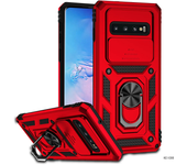 For Samsung Galaxy S10 Plus Galaxy S10 Soporte Magnético Para Vehículos Tapa De Teléfono Móvil Militar Antideslizante