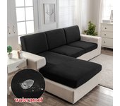 Fundas de Cojín de Asiento Individuales Elásticas de Tela de Sarga Con Textura Jacquard Gruesa Impermeable Fundas de Sofá Funda