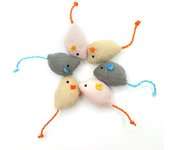 New mint toys cat toys, plush herbal mice, cute scratch-resistant interactive pet supplies