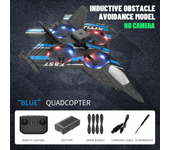 Avión RC con cámara, helicóptero, Avión de Control remoto, caza para evitar obstáculos, 2,4G, avión de espuma EPP, juguetes para niños