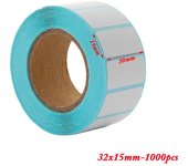 1000pcs/Roll Cards Supermarket Price Blank Tag Thermal Sticker Waterproof Adhesive Paper Package Label