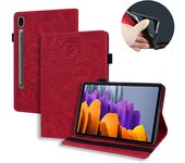 Tablet Cover For Samsung Galaxy Tab S8 Ultra Case X900 X906 Embossed Leather Wallet Cover Funda For Tab S8 Ultra Case 14.6 inch