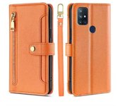 Magnético Multifuncional Moda Cremallera Funda de Cuero Solapa OnePlus Nord N10 5G, Cuerda Colgante Funda protectora