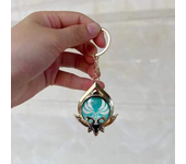 Game Impact Fontaine Sumeru Wanderer Light Pervious Key Chain 7 Element Eye Of Original God Cosplay Toy KeyRing