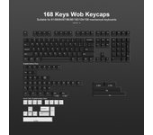 132 Keys PBT Keycaps Profile Purple Double Shot Key Caps for Cherry Gateron MX Switches Gamer Mechanical Gaming Keyboard