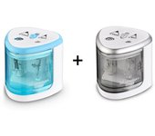 AngelMark Tenwin Double Holes Electric Pencil Sharpener Home School Office Desktop Pencil Sharpener Students Supplies Stationery