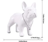 Resin French Bulldog Statue Gifts French Bulldog Sculptures Home Decor Desk Decorations Black Table Decor