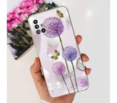 For Samsung Galaxy A51 4G 5G Phone Case Transparent Slim Soft TPU Capa Coques For Samsung M51 A 51 Galaxy Funda Flower Dinosaur