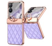 Slim Plastic For Xiaomi Mix Flip Case Diamond Frame Ring PU Leather Back Hinge Protection Cover