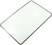 3X tarjeta lupa (180mmx120mm) de gran tamaño portátil transparente de PVC lupa