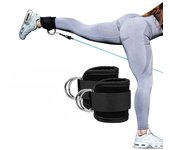 Fitness Ankle Straps Adjustable D-Ring Support Cuffs Gym Leg Strength Workouts Pulley With Buckle Sports Guard Safety