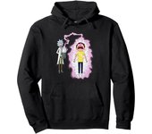 Pullover Hoodie Comfortable Casual Classic Soft Trendy Sweatshirt Men's Black Rick and Morty Morty Reboot