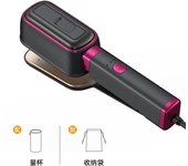 Plancha de férula, máquina de planchar, plancha colgante integrada de mano, plancha eléctrica de vapor giratoria de doble propósito seca y húmeda para viaje de negocios